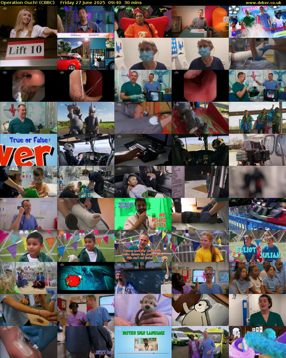 Operation Ouch! (CBBC) Friday 27 June 2025 09:40 - 10:10