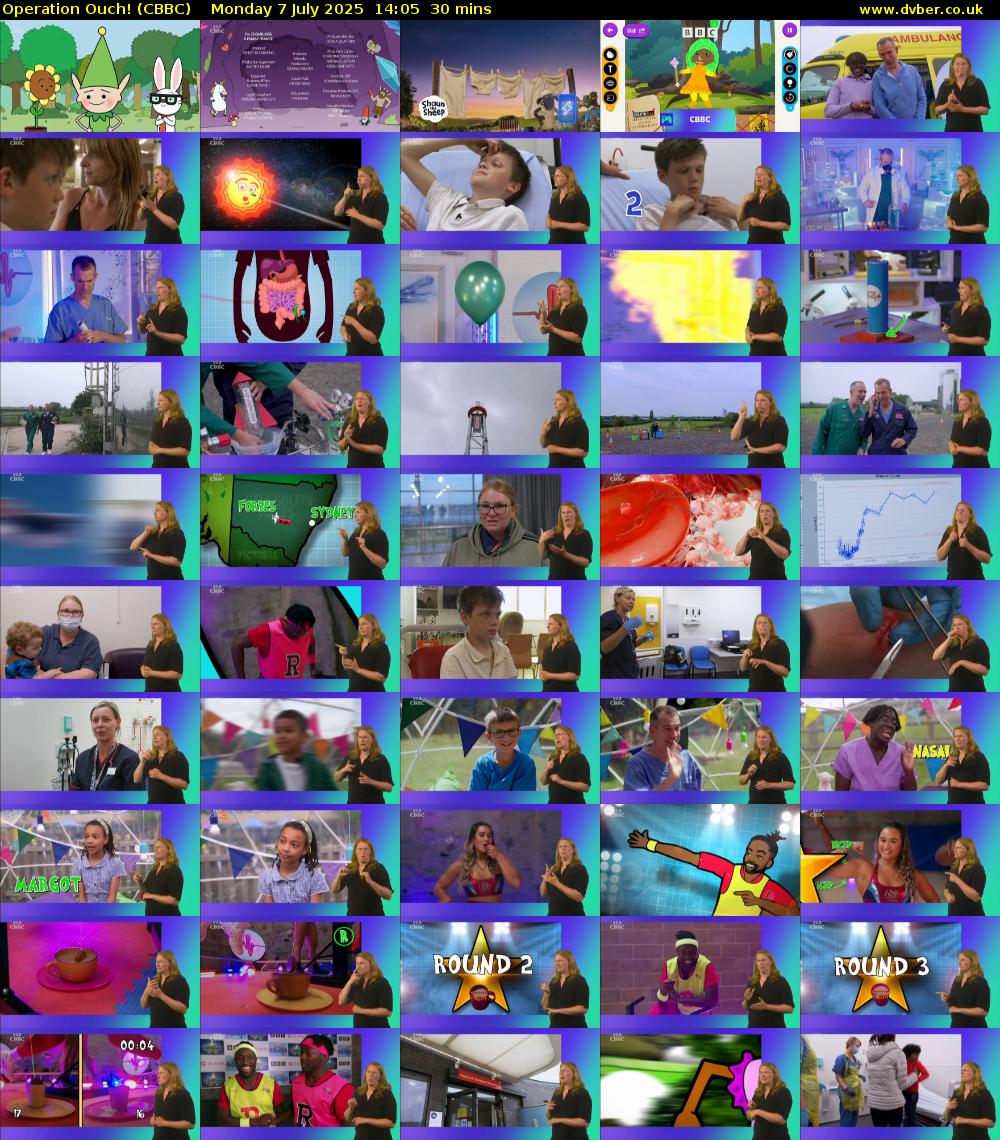 Operation Ouch! (CBBC) Monday 7 July 2025 14:05 - 14:35
