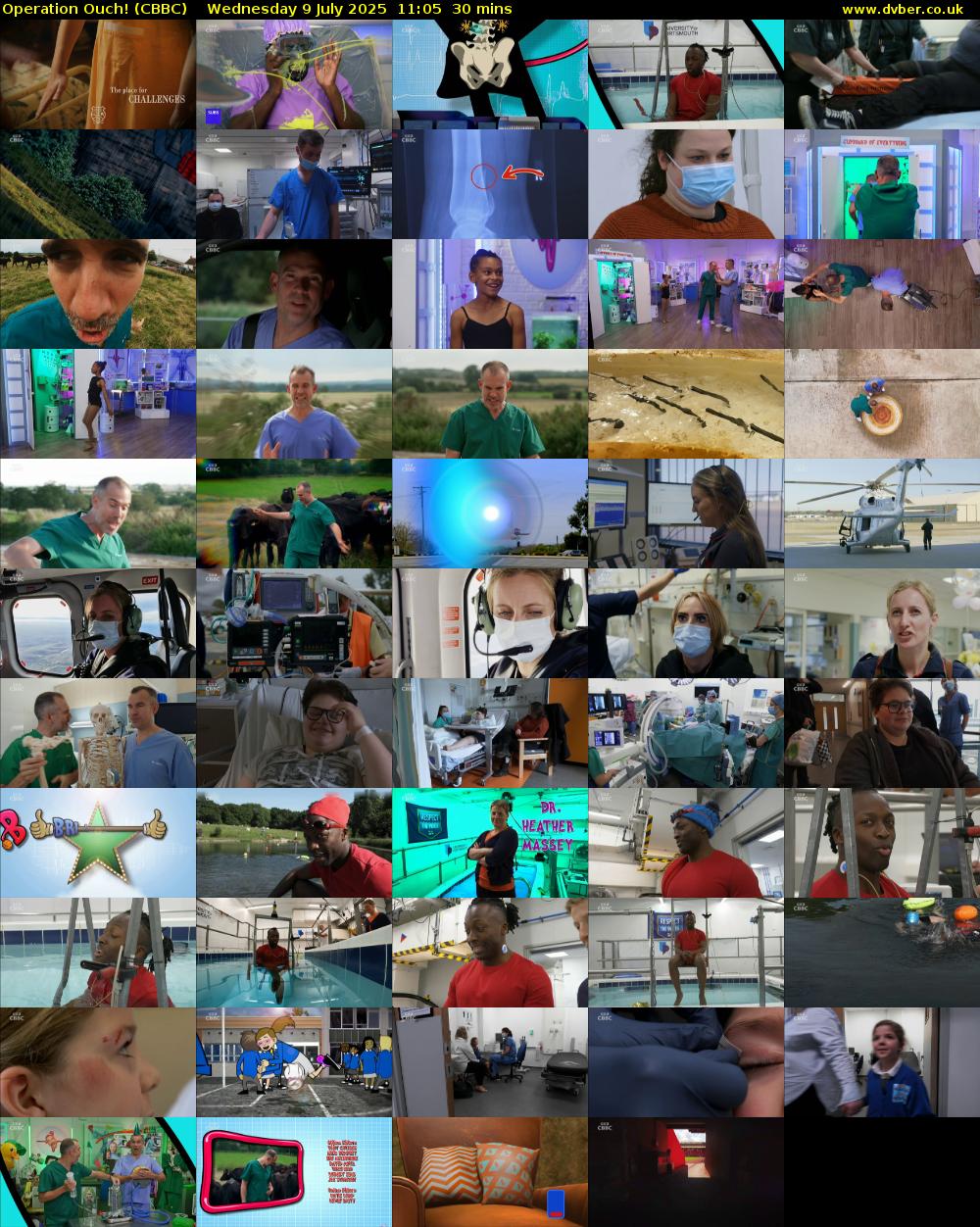 Operation Ouch! (CBBC) Wednesday 9 July 2025 11:05 - 11:35