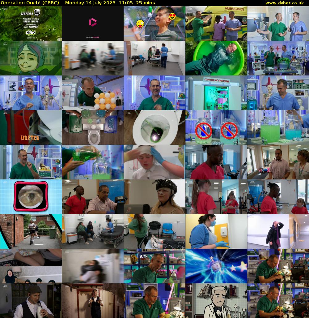 Operation Ouch! (CBBC) Monday 14 July 2025 11:05 - 11:30