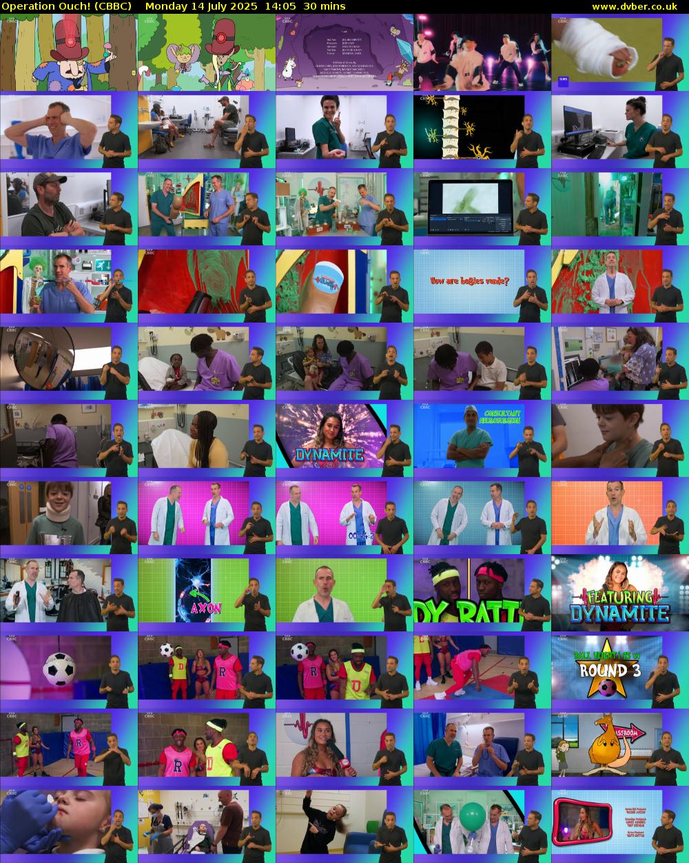 Operation Ouch! (CBBC) Monday 14 July 2025 14:05 - 14:35