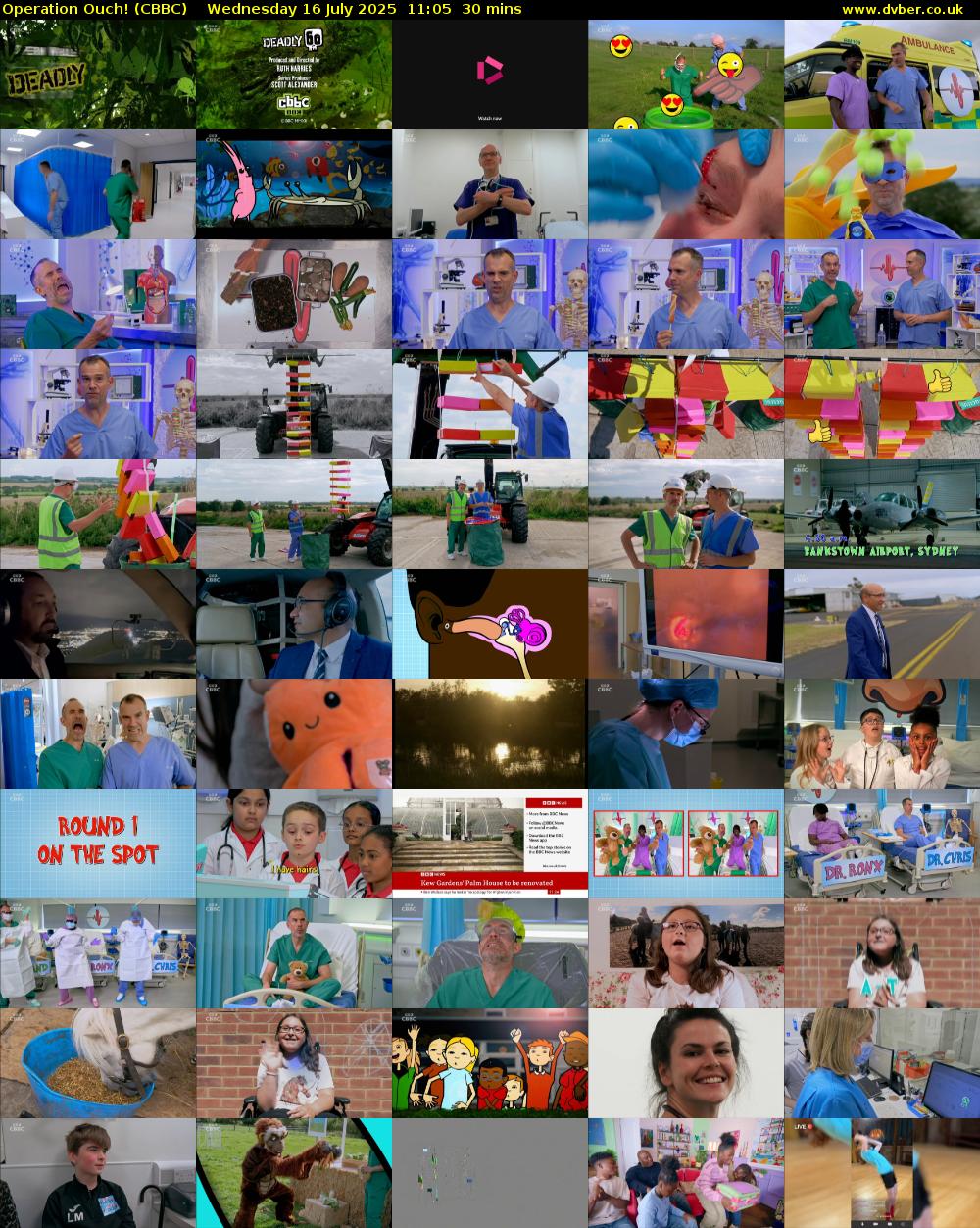 Operation Ouch! (CBBC) Wednesday 16 July 2025 11:05 - 11:35