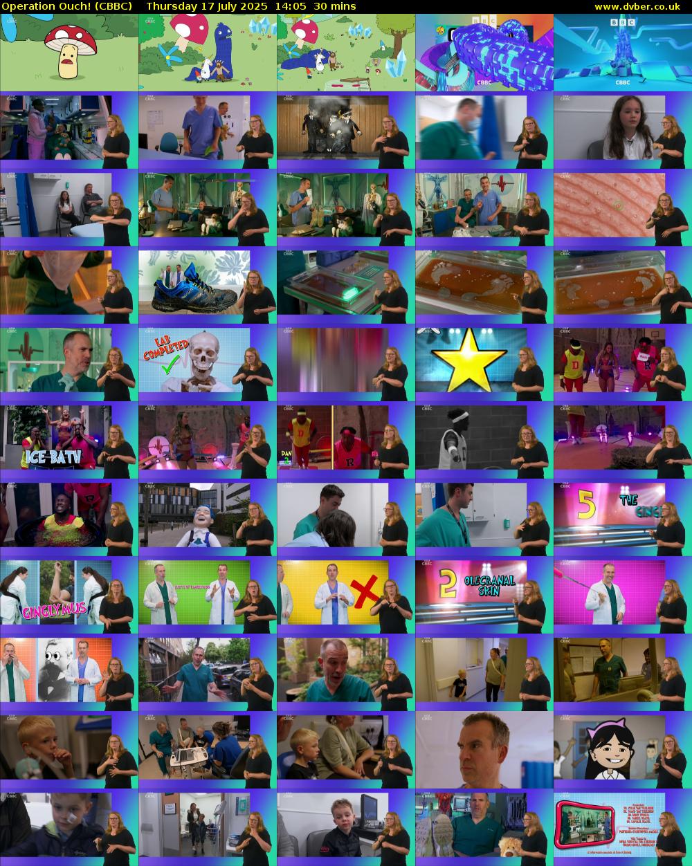 Operation Ouch! (CBBC) Thursday 17 July 2025 14:05 - 14:35