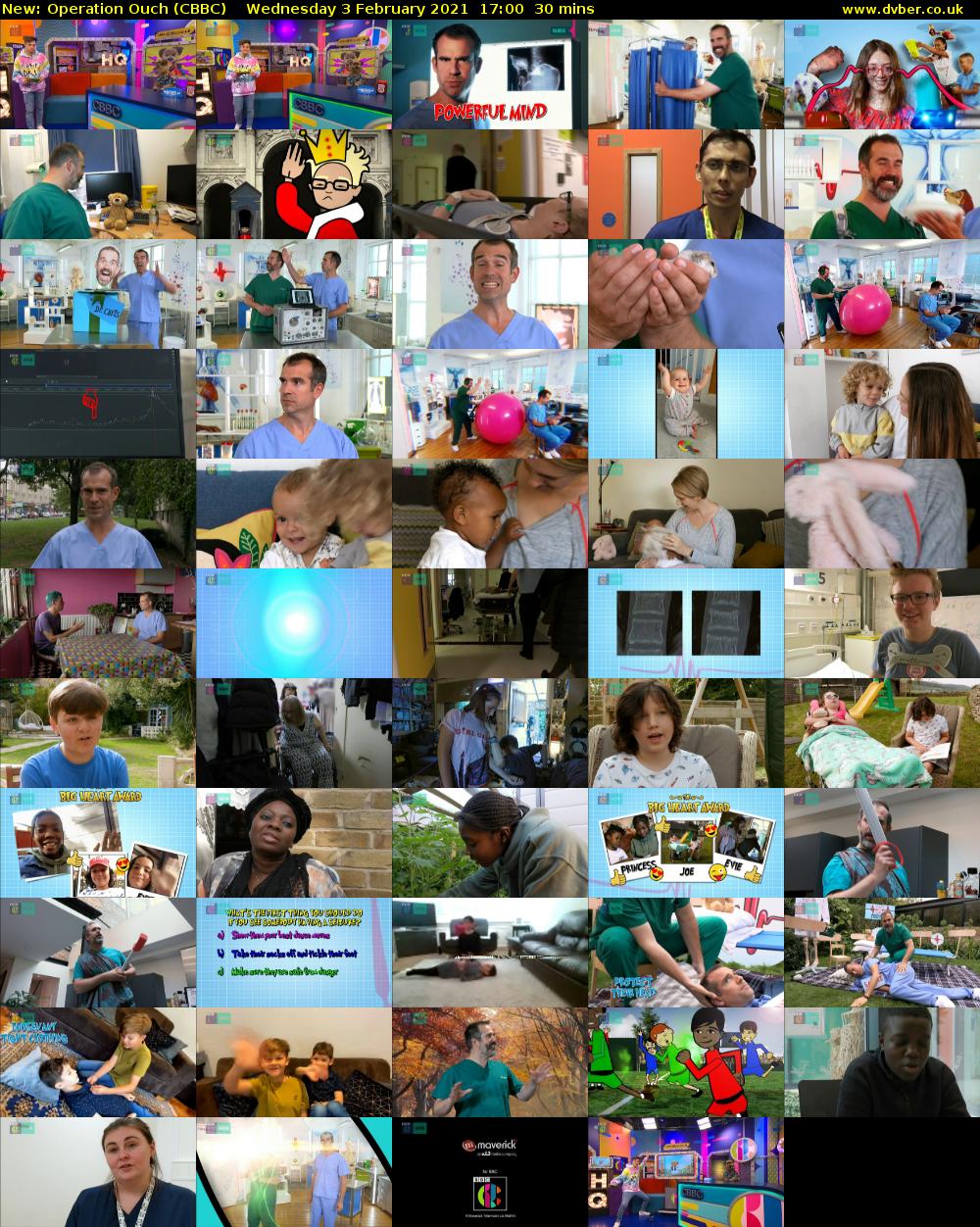 Operation Ouch (CBBC) Wednesday 3 February 2021 17:00 - 17:30