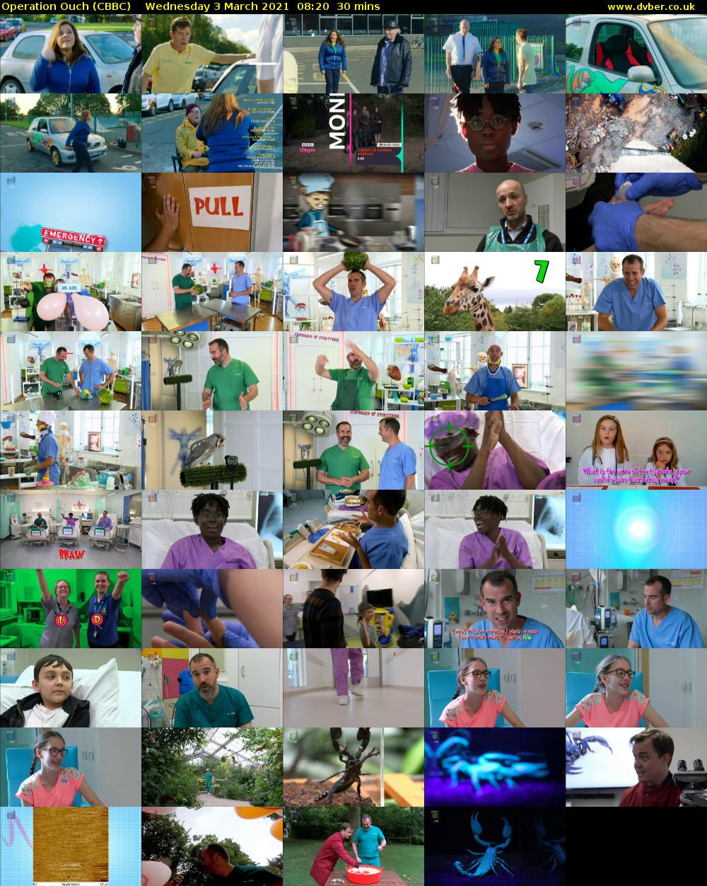 Operation Ouch (CBBC) Wednesday 3 March 2021 08:20 - 08:50