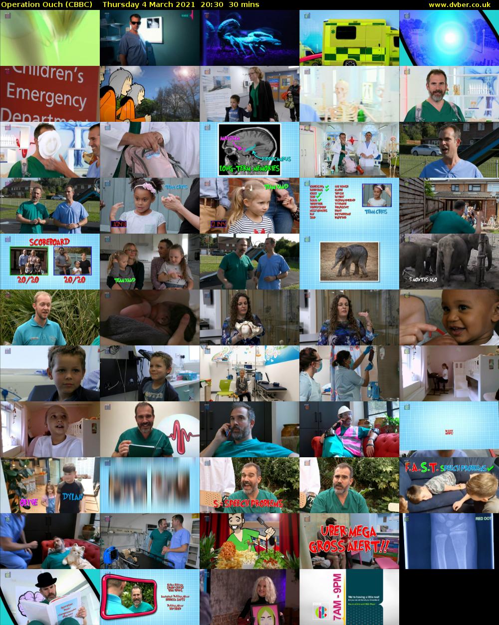 Operation Ouch (CBBC) Thursday 4 March 2021 20:30 - 21:00