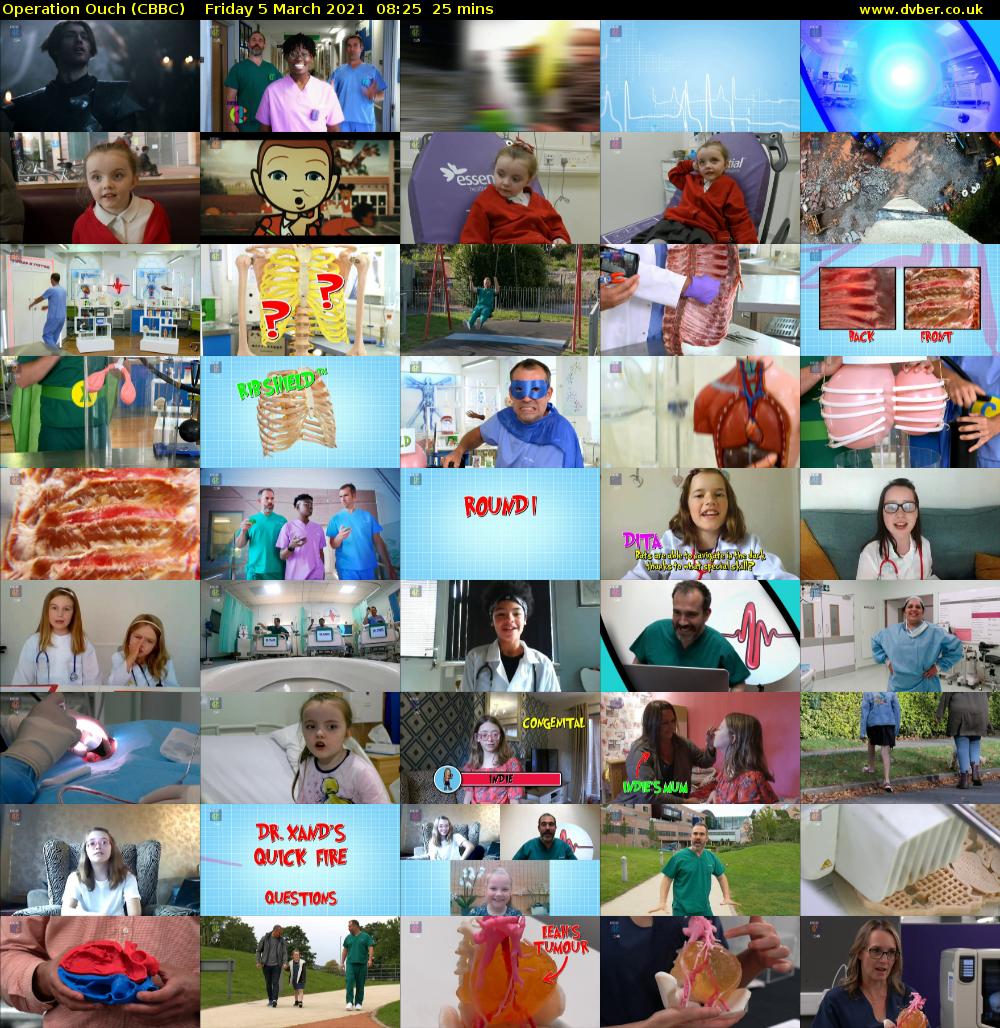 Operation Ouch (CBBC) Friday 5 March 2021 08:25 - 08:50
