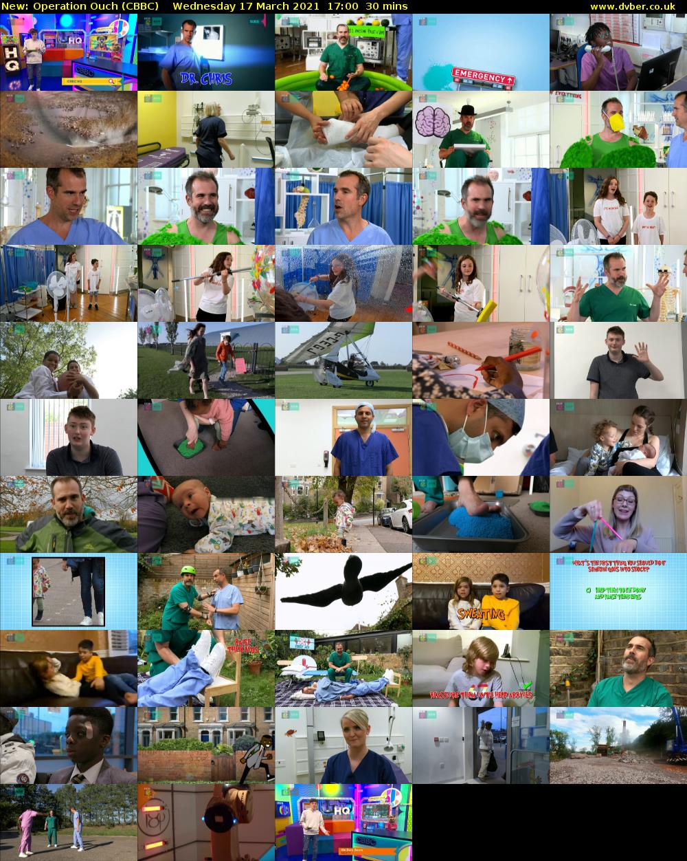 Operation Ouch (CBBC) Wednesday 17 March 2021 17:00 - 17:30