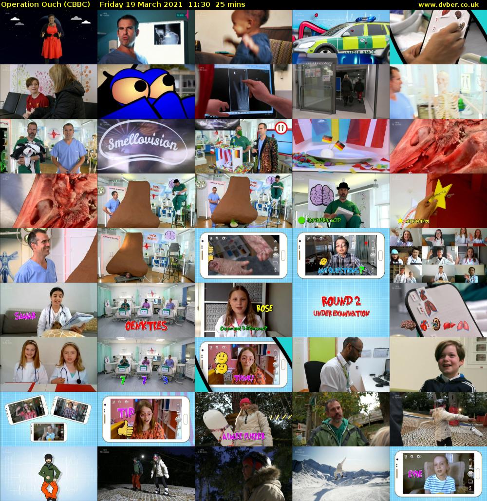 Operation Ouch (CBBC) Friday 19 March 2021 11:30 - 11:55