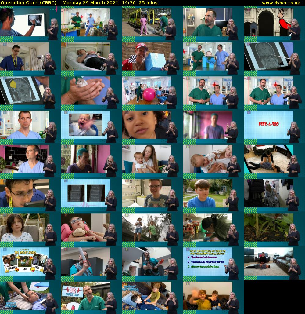 Operation Ouch (CBBC) Monday 29 March 2021 14:30 - 14:55