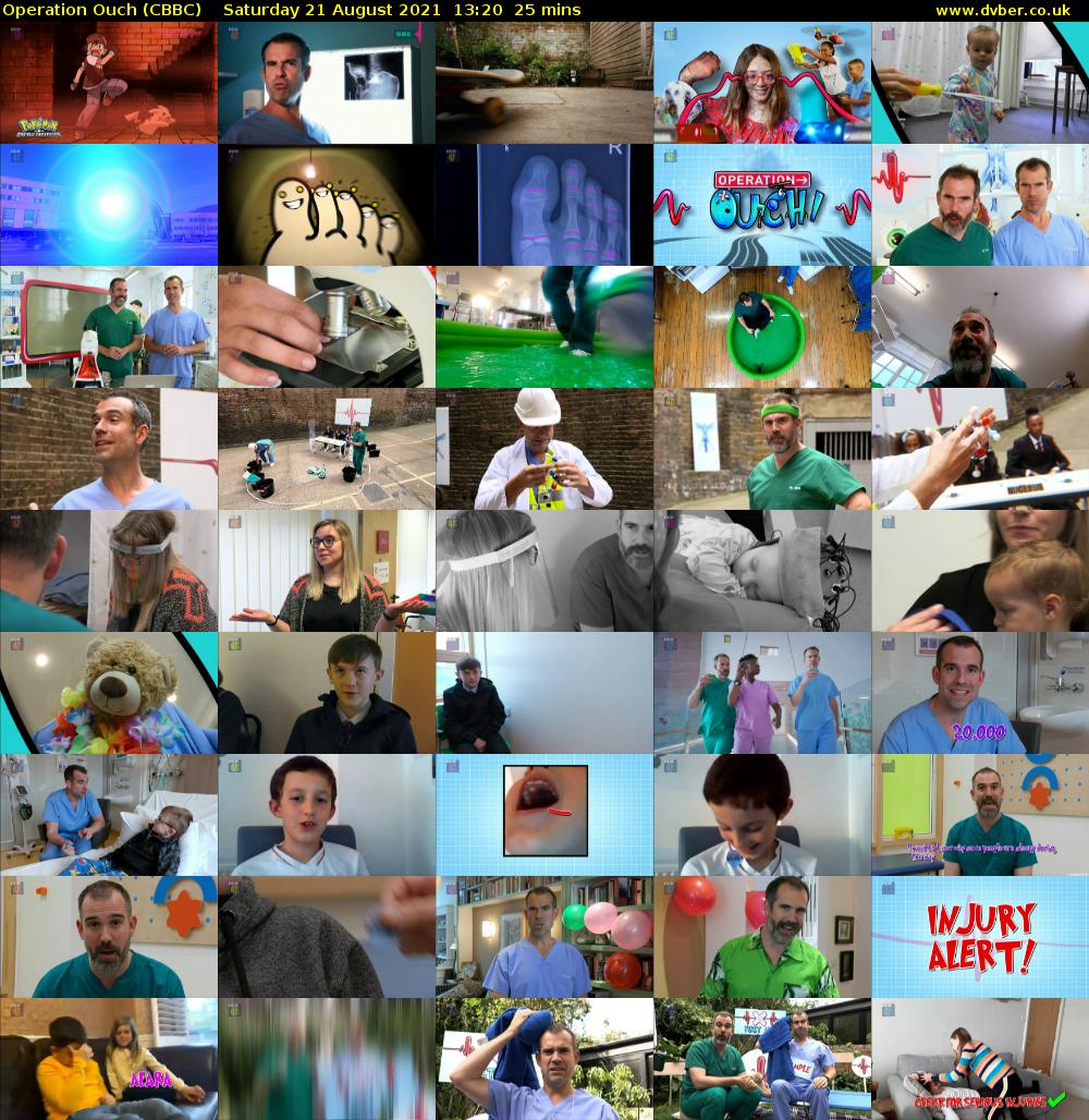 Operation Ouch (CBBC) Saturday 21 August 2021 13:20 - 13:45