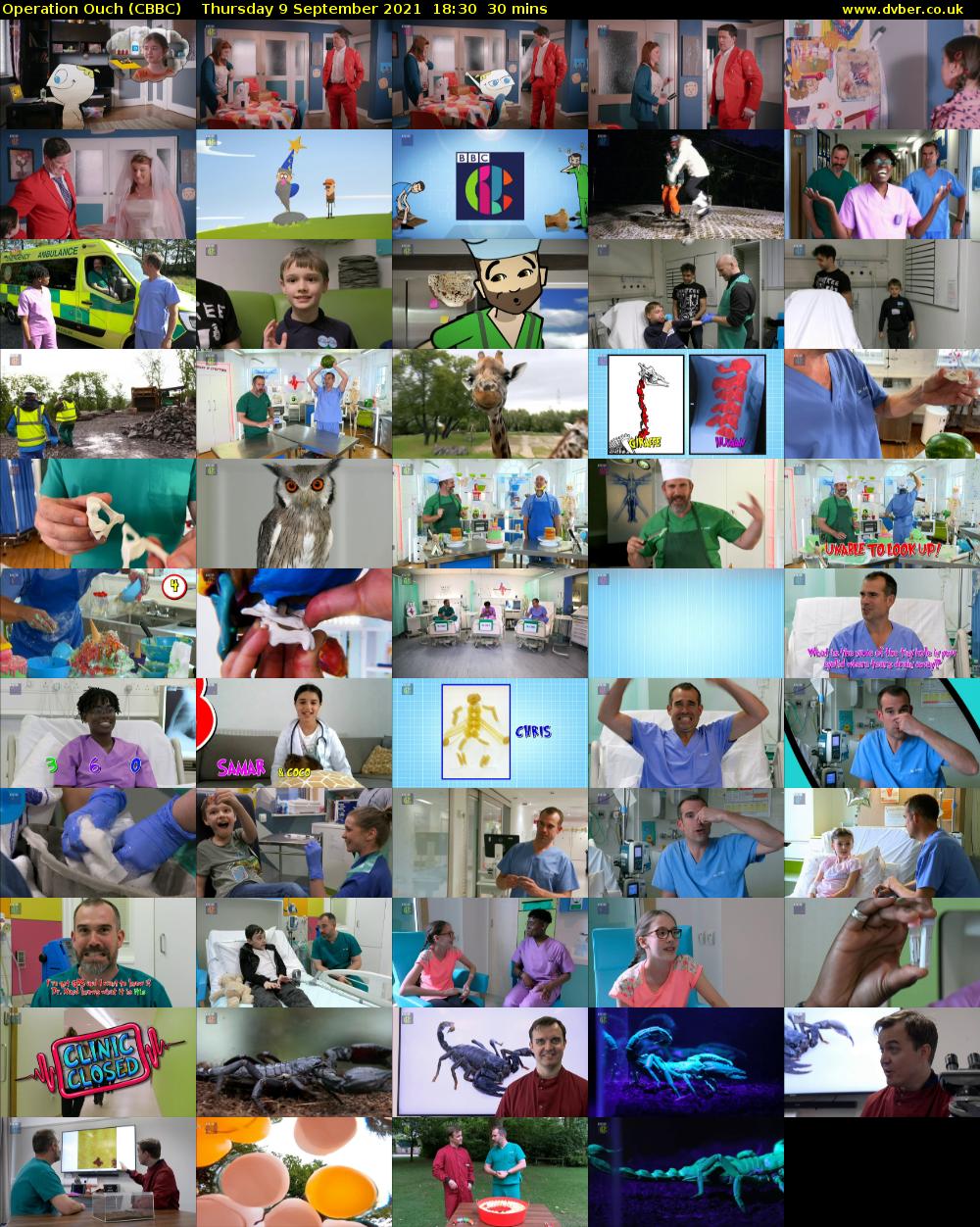 Operation Ouch (CBBC) Thursday 9 September 2021 18:30 - 19:00