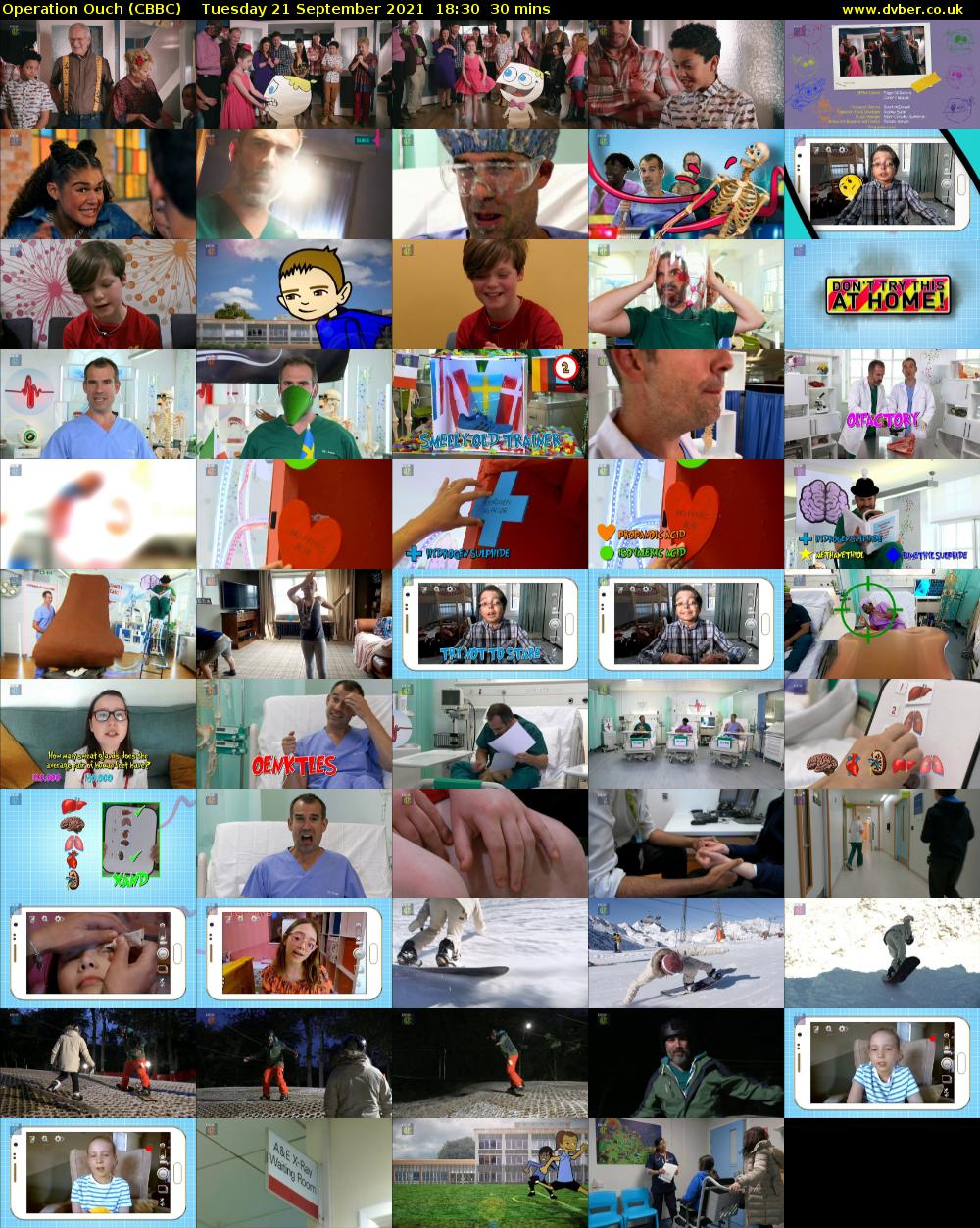 Operation Ouch (CBBC) Tuesday 21 September 2021 18:30 - 19:00