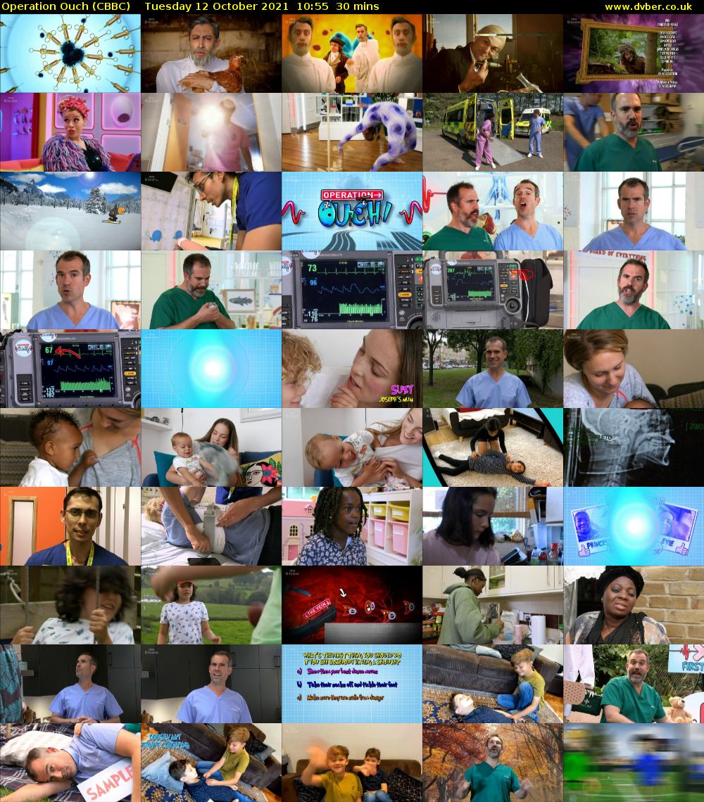 Operation Ouch (CBBC) Tuesday 12 October 2021 10:55 - 11:25