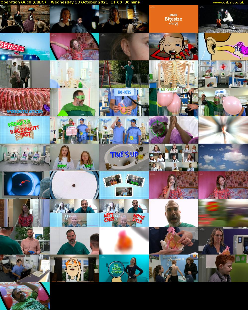 Operation Ouch (CBBC) Wednesday 13 October 2021 11:00 - 11:30