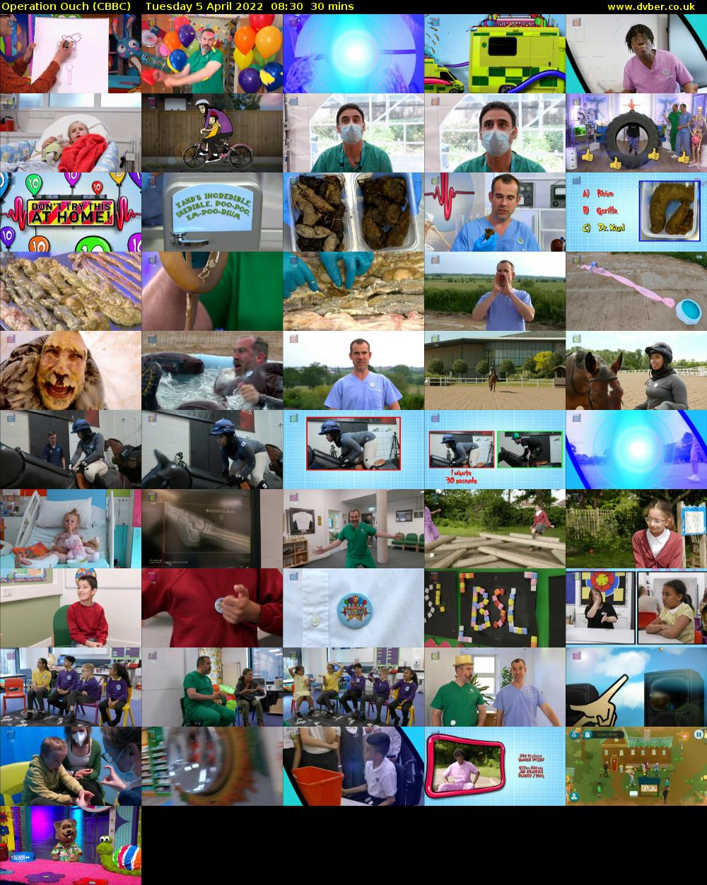 Operation Ouch (CBBC) Tuesday 5 April 2022 08:30 - 09:00