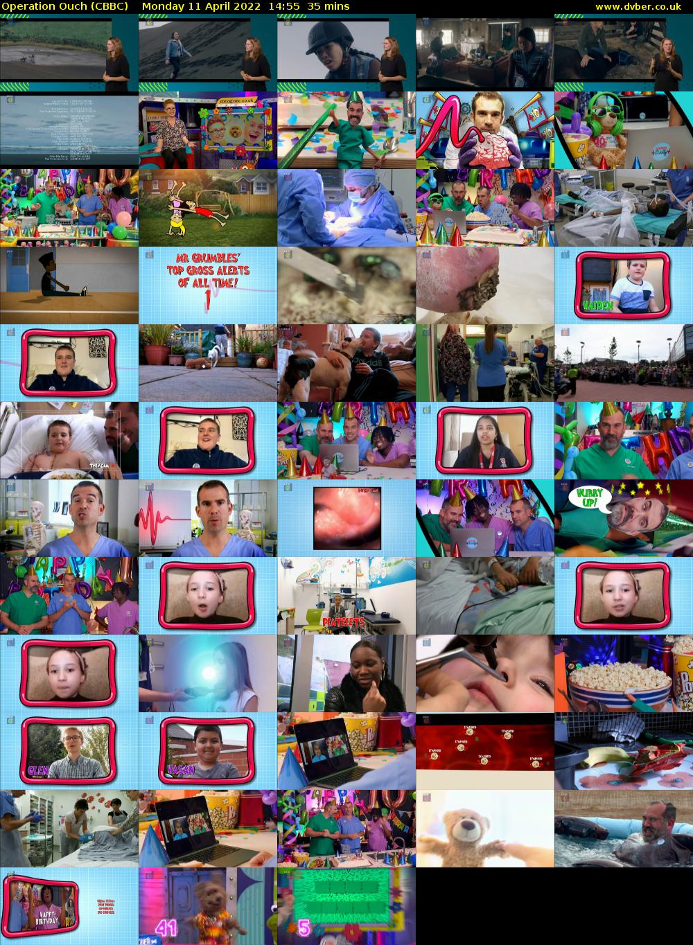 Operation Ouch (CBBC) Monday 11 April 2022 14:55 - 15:30