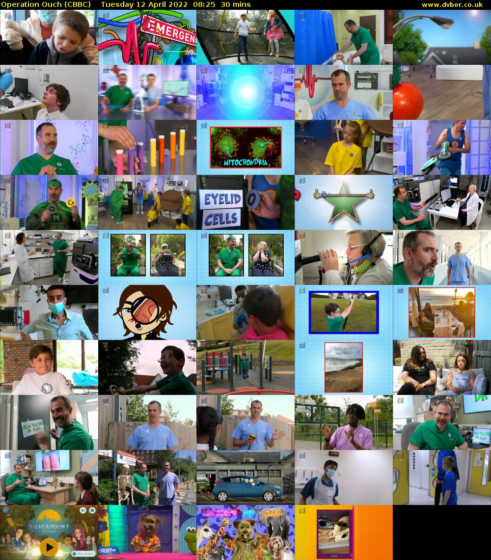 Operation Ouch (CBBC) Tuesday 12 April 2022 08:25 - 08:55