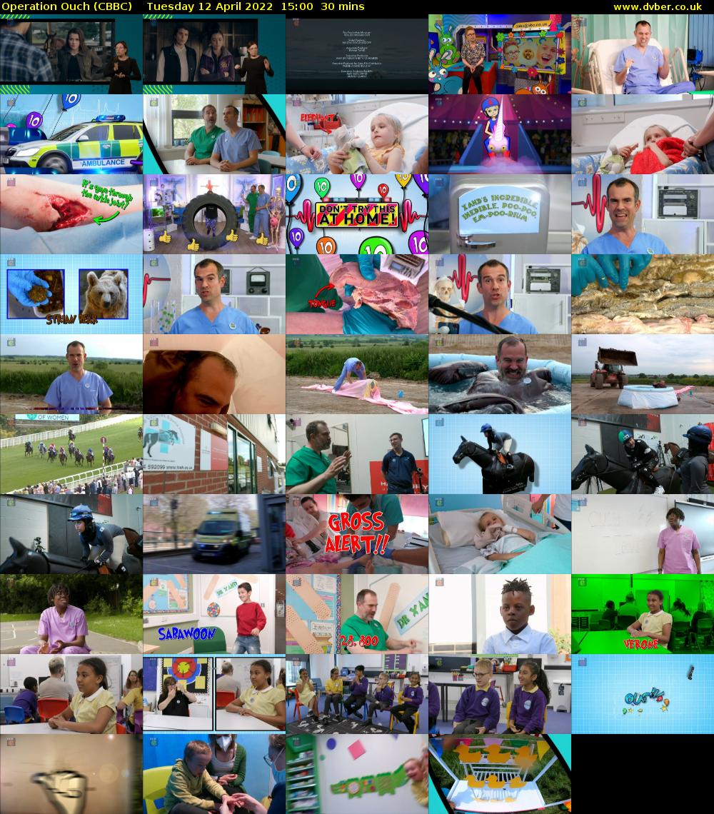 Operation Ouch (CBBC) Tuesday 12 April 2022 15:00 - 15:30