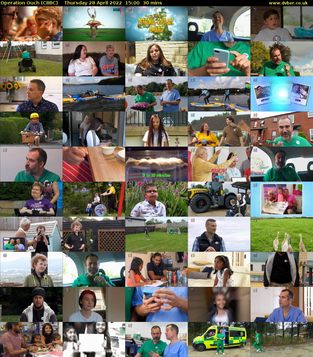 Operation Ouch (CBBC) Thursday 28 April 2022 15:00 - 15:30