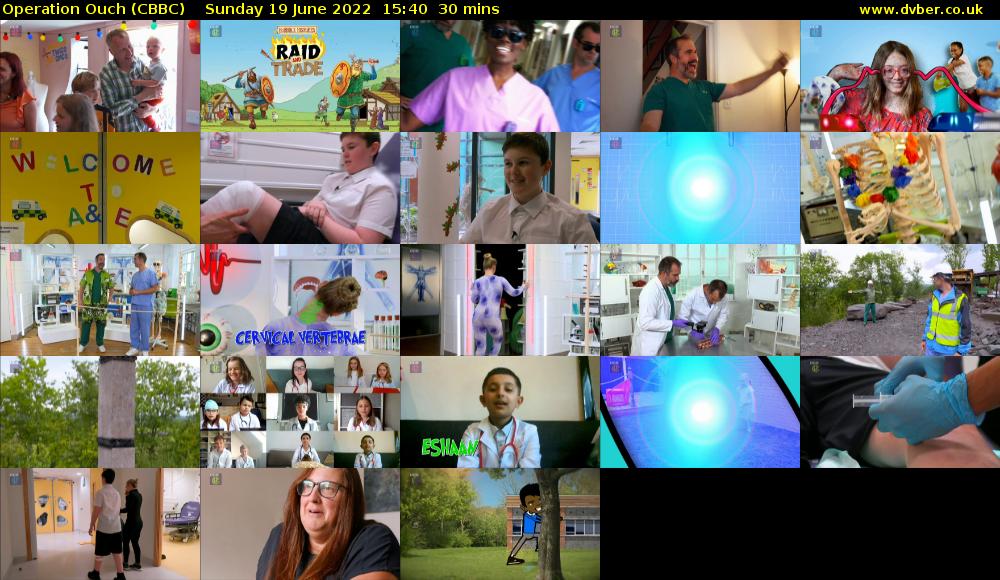 Operation Ouch (CBBC) Sunday 19 June 2022 15:40 - 16:10