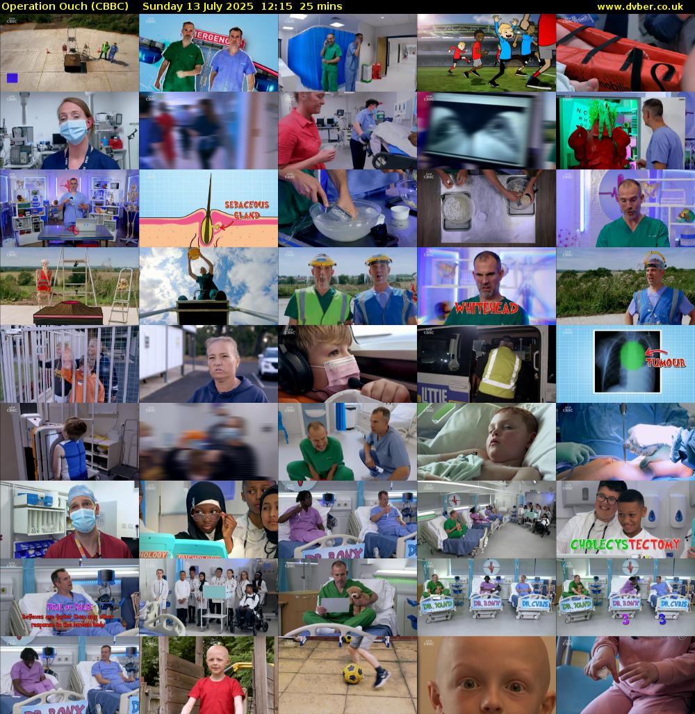 Operation Ouch (CBBC) Sunday 13 July 2025 12:15 - 12:40