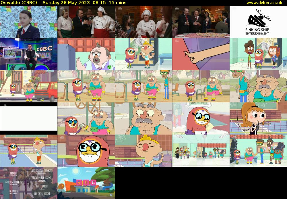 Oswaldo (CBBC) Sunday 28 May 2023 08:15 - 08:30