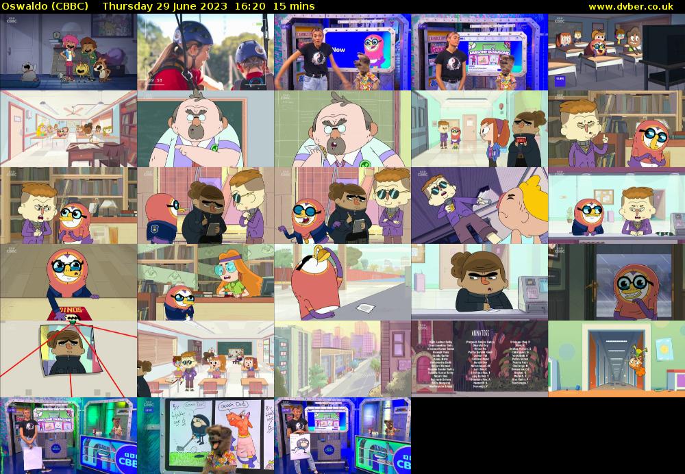 Oswaldo (CBBC) Thursday 29 June 2023 16:20 - 16:35