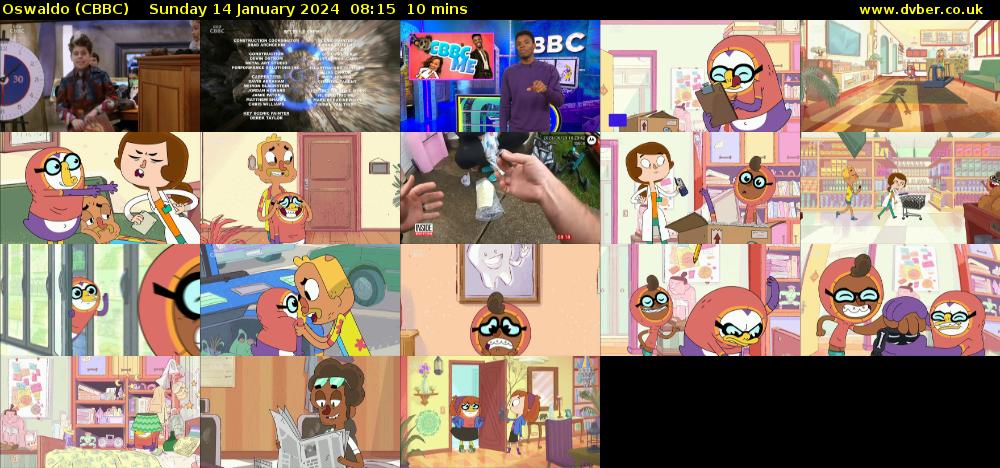 Oswaldo (CBBC) Sunday 14 January 2024 08:15 - 08:25