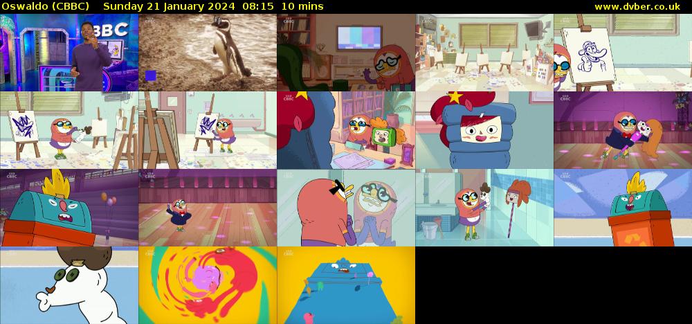 Oswaldo (CBBC) Sunday 21 January 2024 08:15 - 08:25