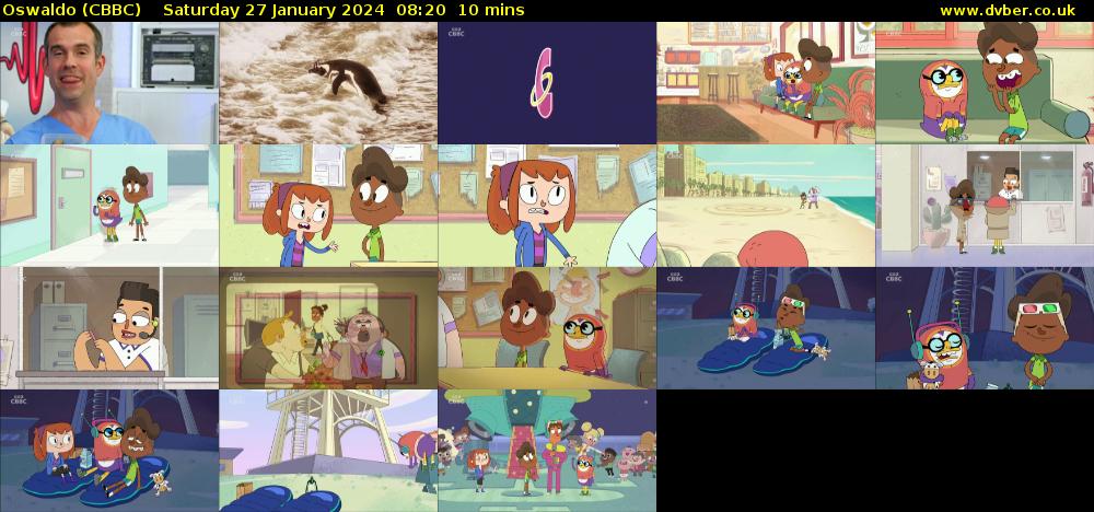 Oswaldo (CBBC) Saturday 27 January 2024 08:20 - 08:30