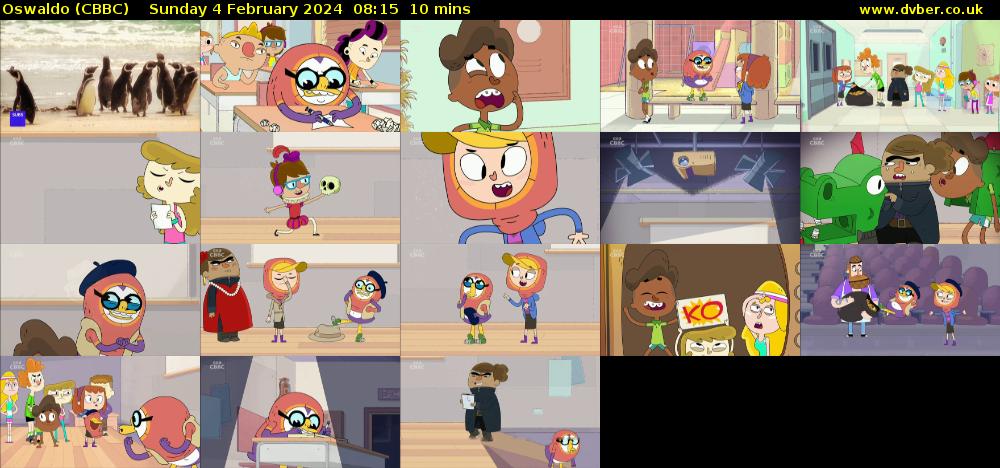 Oswaldo (CBBC) Sunday 4 February 2024 08:15 - 08:25