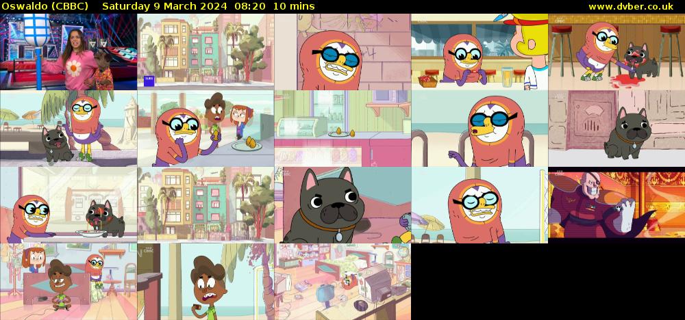 Oswaldo (CBBC) Saturday 9 March 2024 08:20 - 08:30