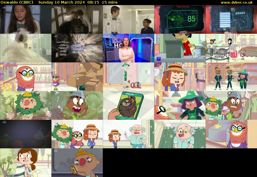 Oswaldo (CBBC) Sunday 10 March 2024 08:15 - 08:30