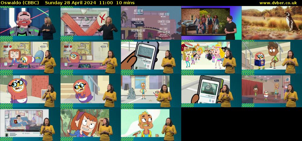 Oswaldo (CBBC) Sunday 28 April 2024 11:00 - 11:10
