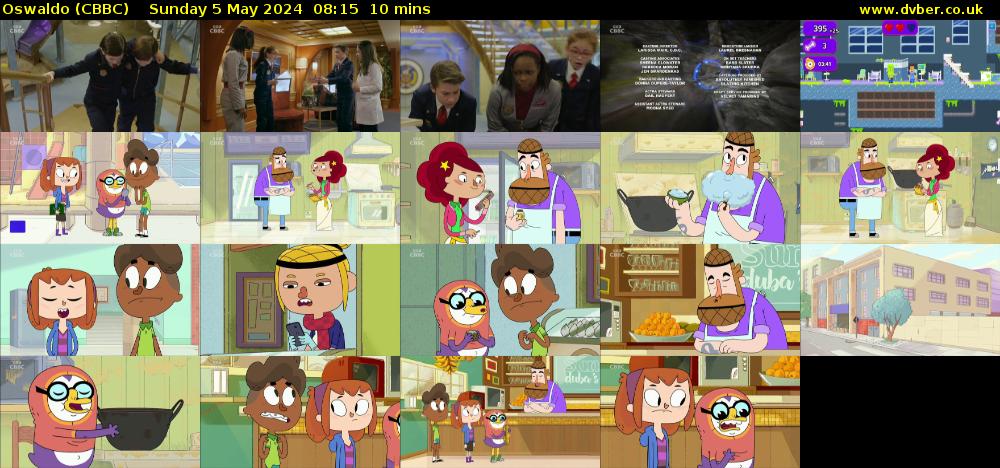 Oswaldo (CBBC) Sunday 5 May 2024 08:15 - 08:25