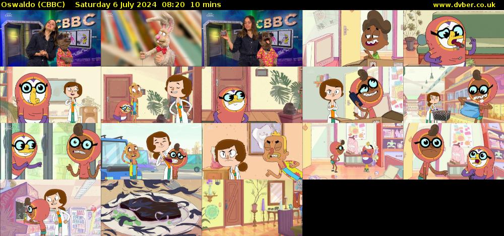 Oswaldo (CBBC) Saturday 6 July 2024 08:20 - 08:30