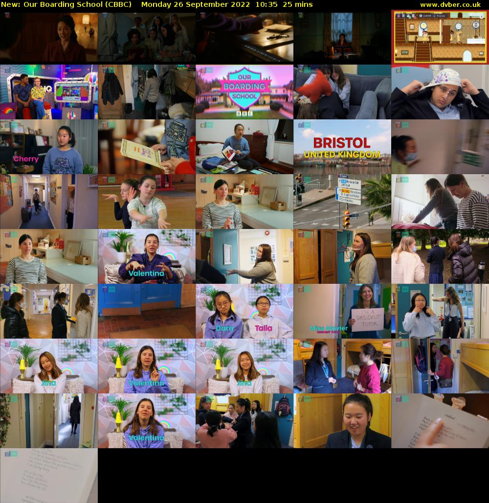 Our Boarding School (CBBC) Monday 26 September 2022 10:35 - 11:00
