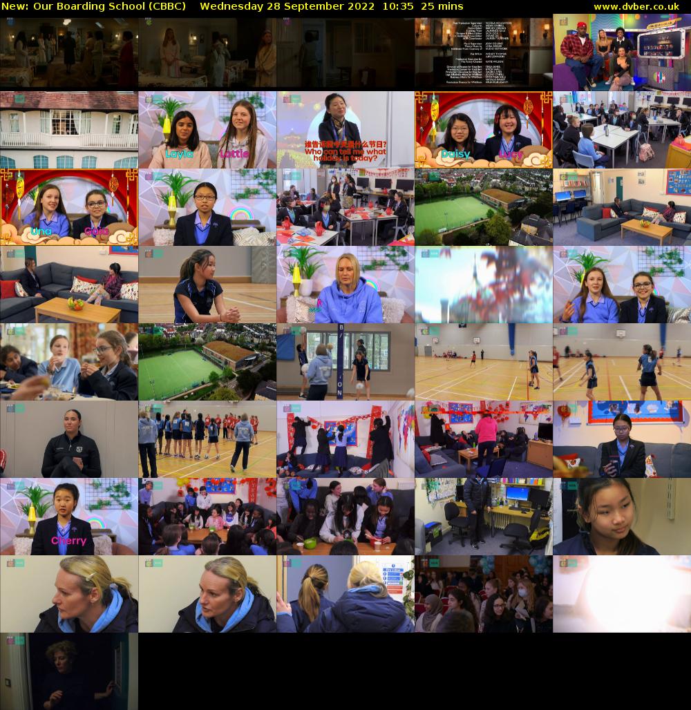 Our Boarding School (CBBC) Wednesday 28 September 2022 10:35 - 11:00