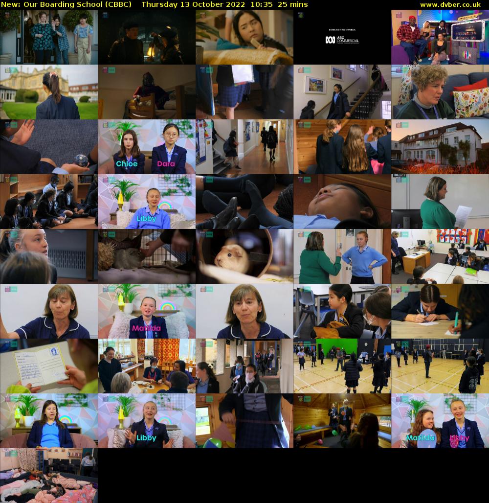Our Boarding School (CBBC) Thursday 13 October 2022 10:35 - 11:00