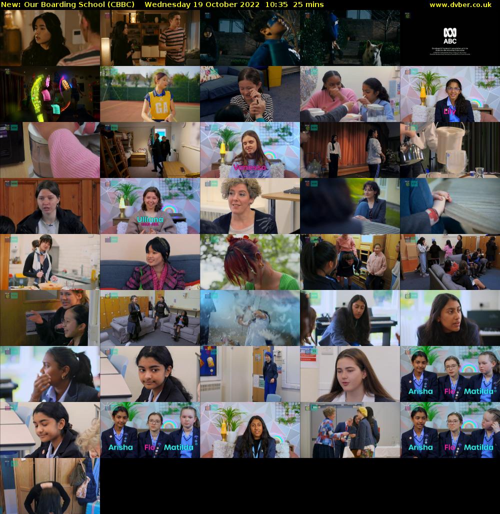 Our Boarding School (CBBC) Wednesday 19 October 2022 10:35 - 11:00