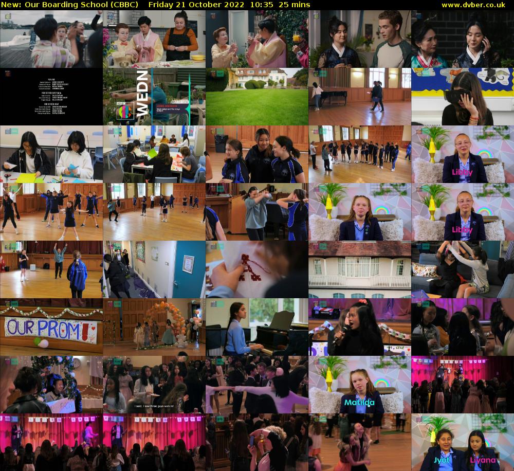Our Boarding School (CBBC) Friday 21 October 2022 10:35 - 11:00
