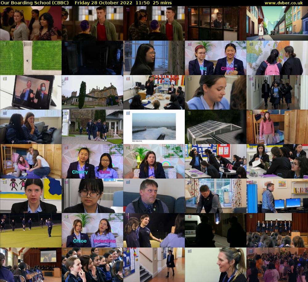 Our Boarding School (CBBC) Friday 28 October 2022 11:50 - 12:15