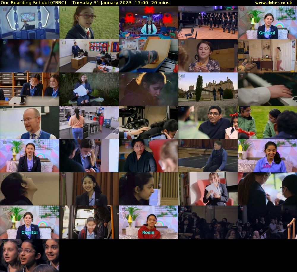 Our Boarding School (CBBC) Tuesday 31 January 2023 15:00 - 15:20