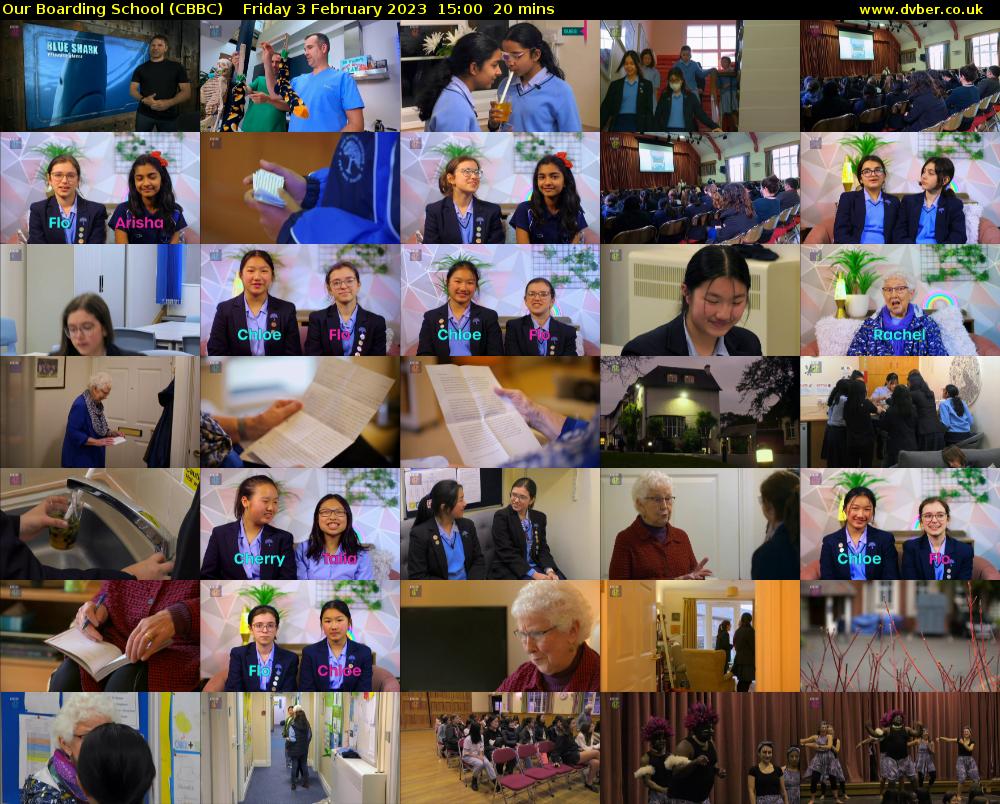 Our Boarding School (CBBC) Friday 3 February 2023 15:00 - 15:20