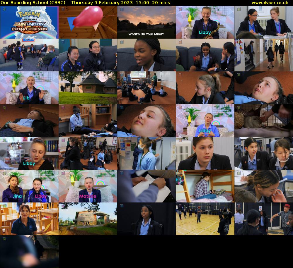 Our Boarding School (CBBC) Thursday 9 February 2023 15:00 - 15:20