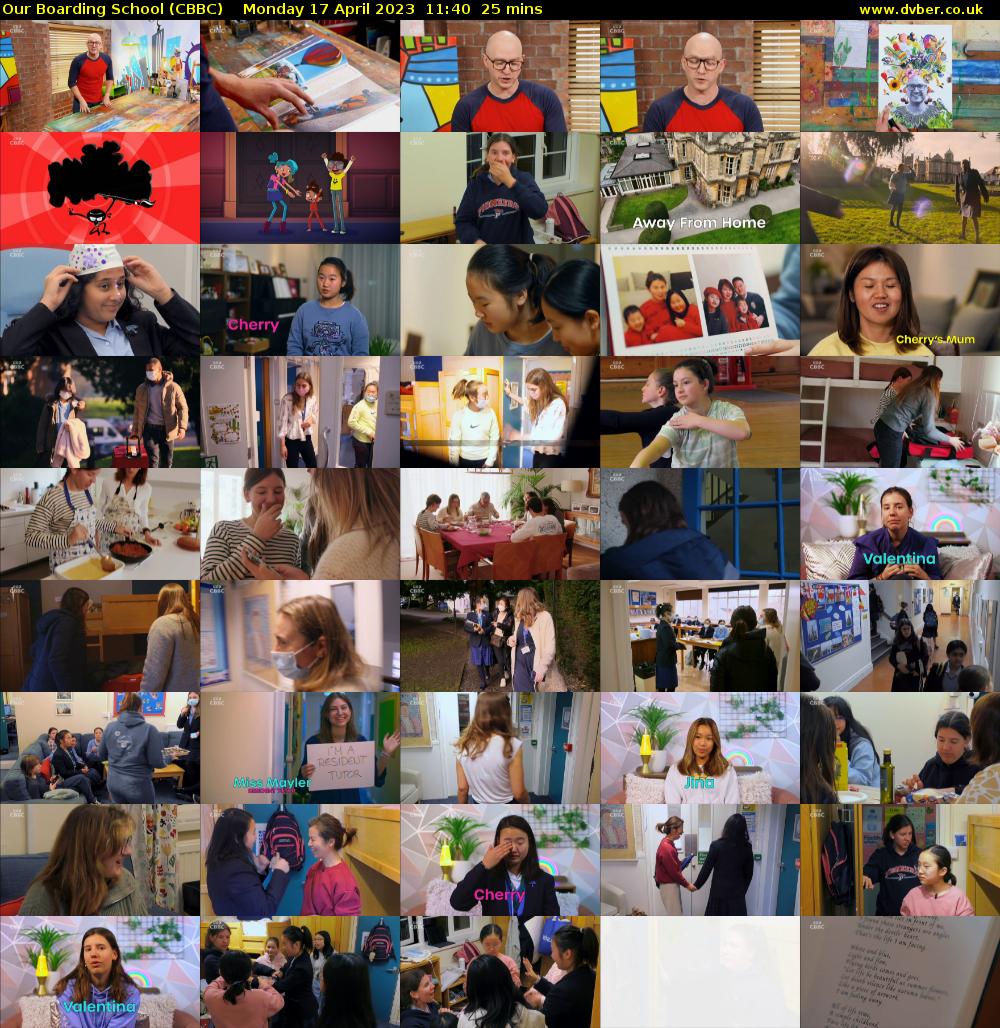 Our Boarding School (CBBC) Monday 17 April 2023 11:40 - 12:05