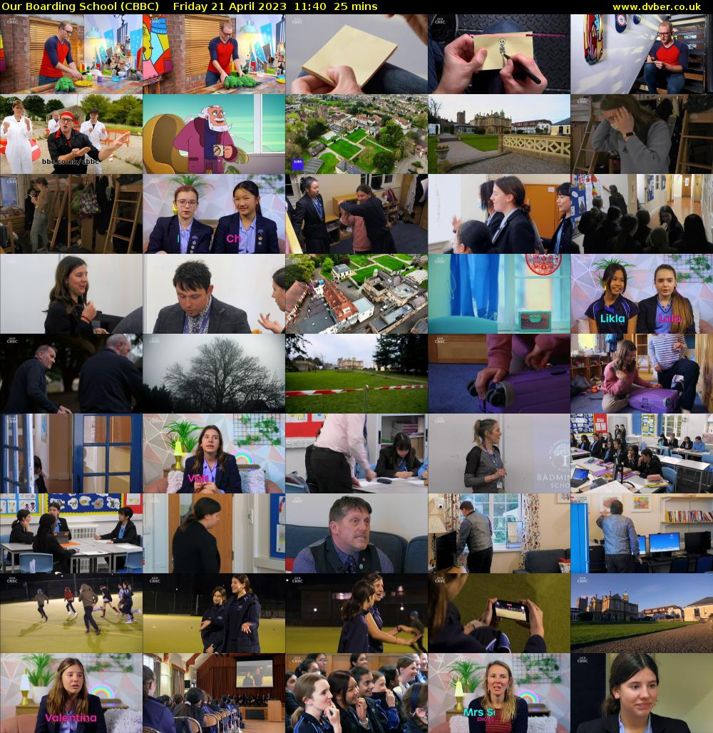 Our Boarding School (CBBC) Friday 21 April 2023 11:40 - 12:05