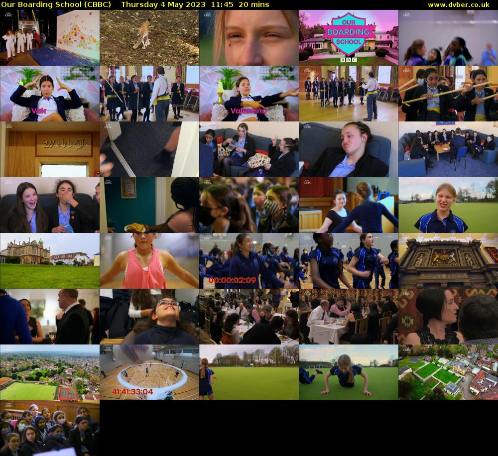 Our Boarding School (CBBC) Thursday 4 May 2023 11:45 - 12:05