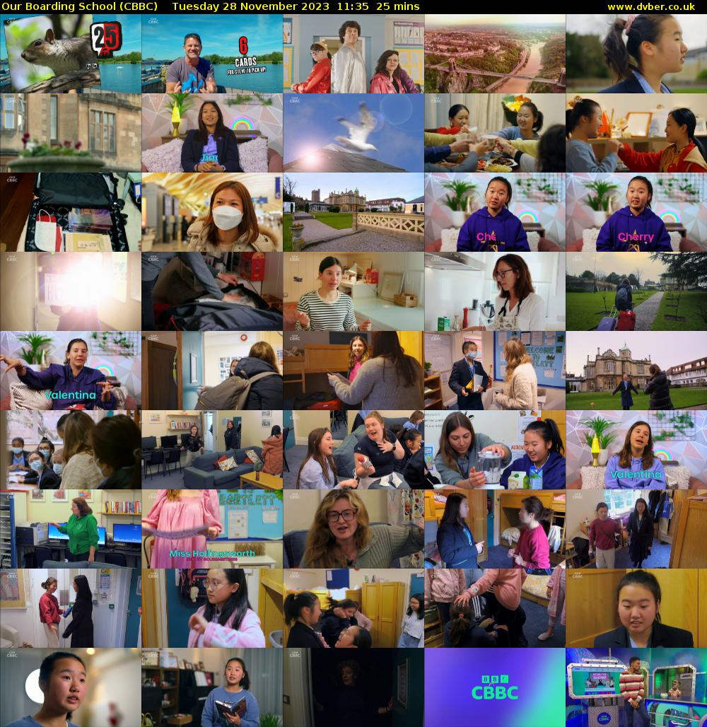 Our Boarding School (CBBC) Tuesday 28 November 2023 11:35 - 12:00